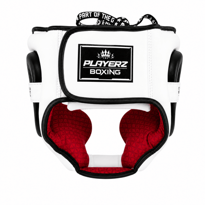 Playerz SparTech Head Guard - White/Black