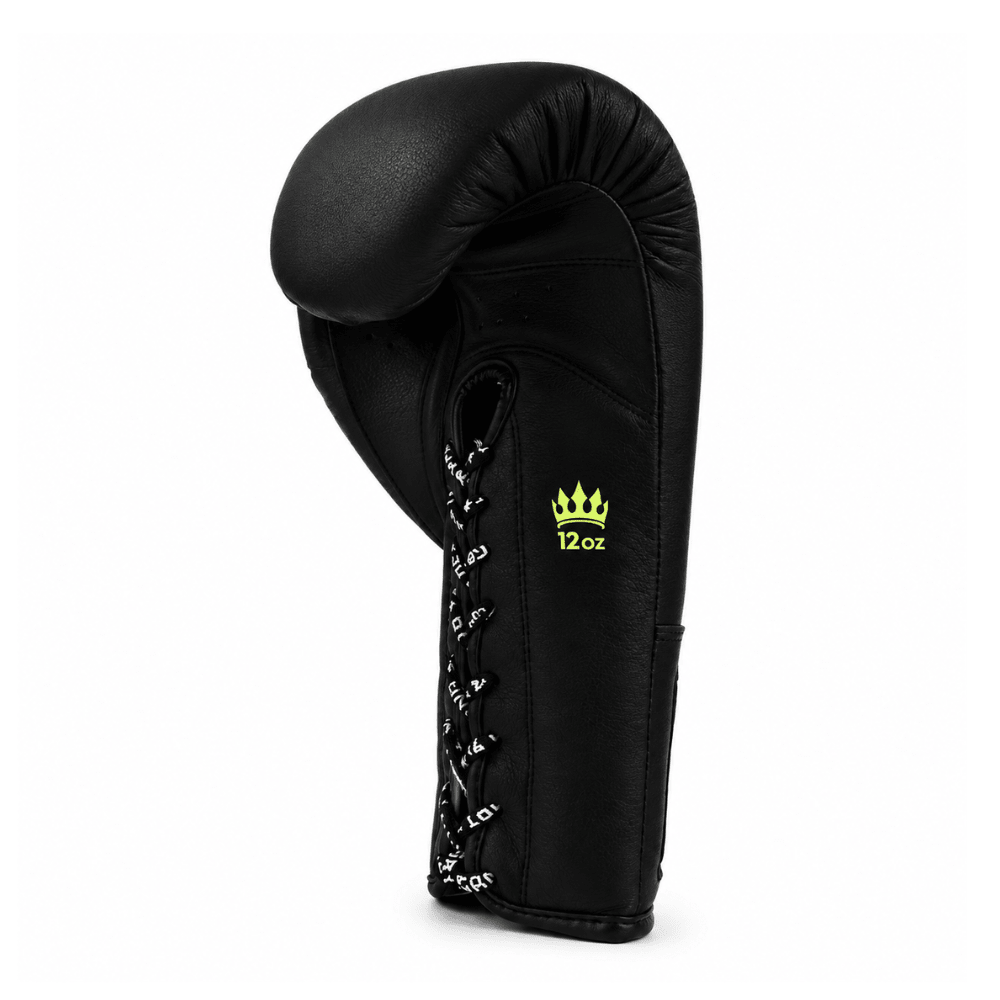 Playerz SparTech Lace Boxing Gloves - Black/Neon