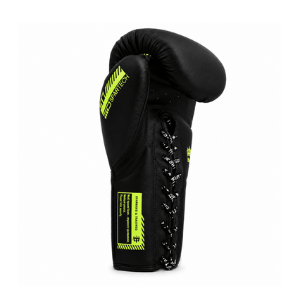 Playerz SparTech Lace Boxing Gloves - Black/Neon