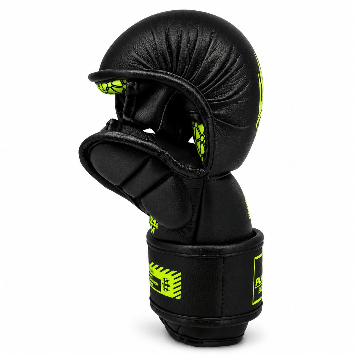 Playerz SparTech MMA Sparring Gloves - Black/Neon