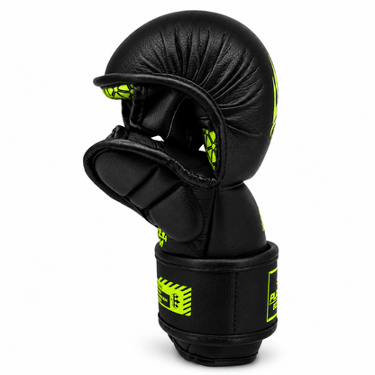 Playerz SparTech MMA Sparring Gloves - Black/Neon