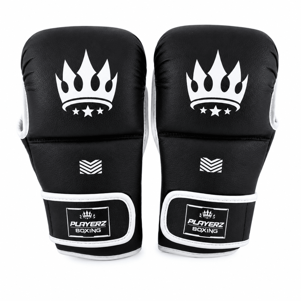 Playerz SparTech MMA Sparring Gloves - Black/White