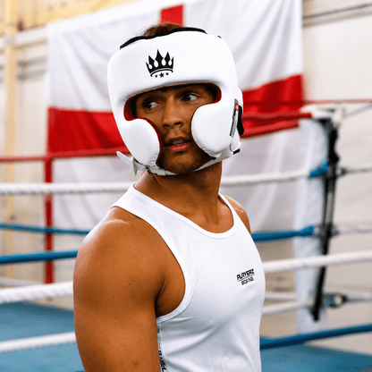 Playerz SparTech Pro Head Guard - White/Black