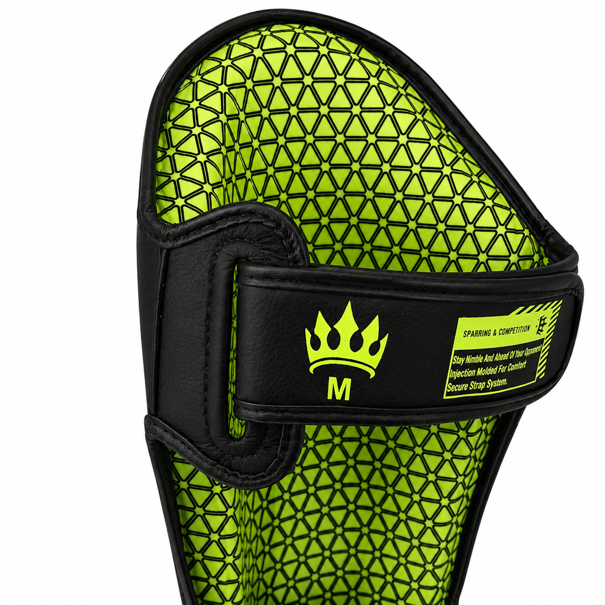 Playerz SparTech Shin Guards - Black/Neon