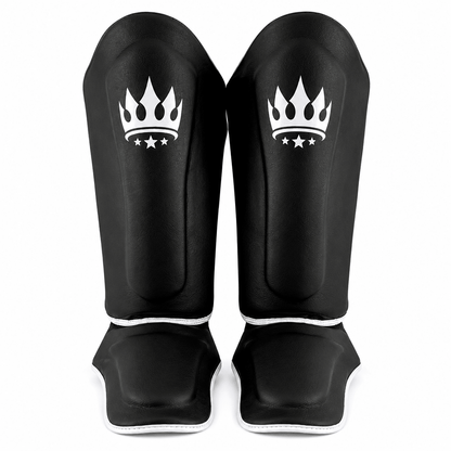 Playerz SparTech Shin Guards - Black/White