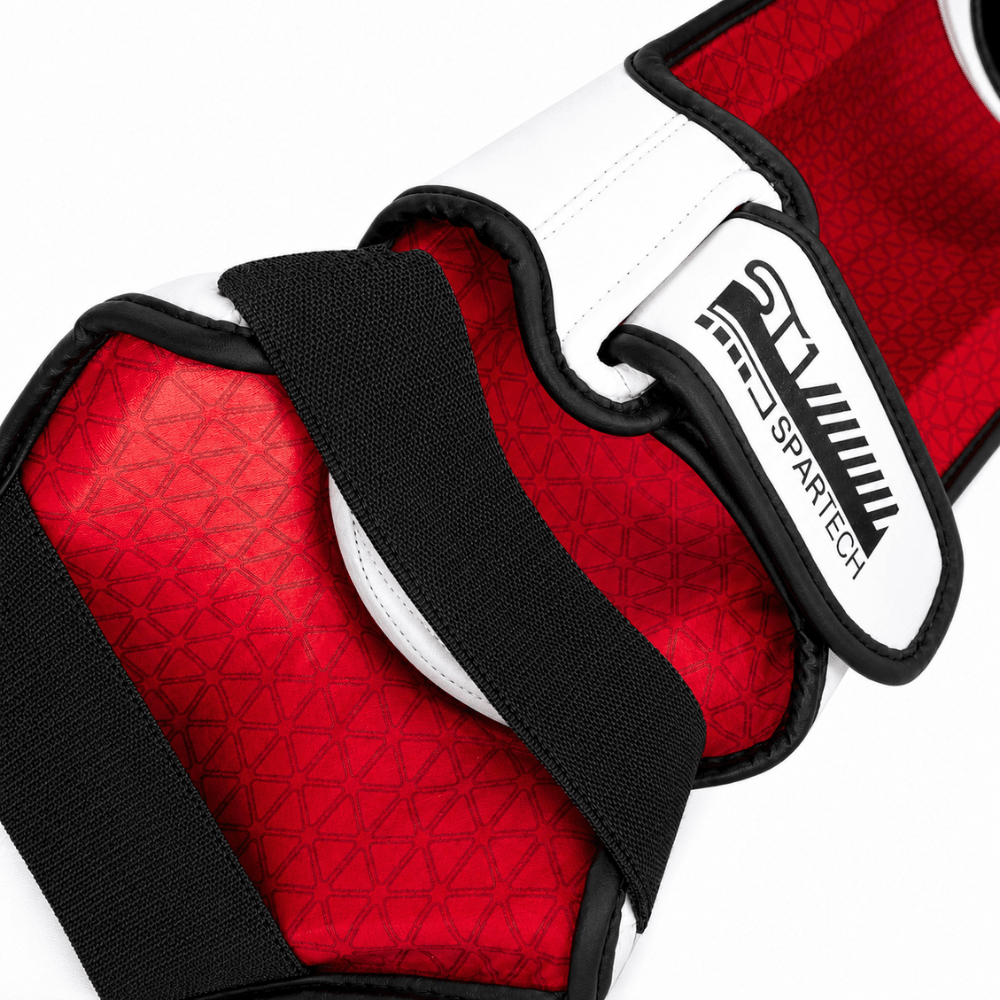 Playerz SparTech Shin Guards - White/Black