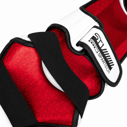 Playerz SparTech Shin Guards - White/Black
