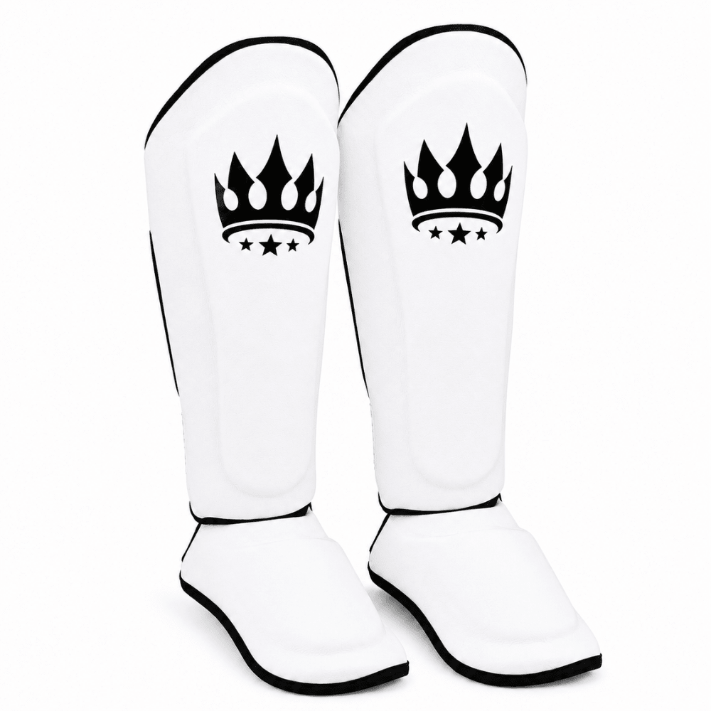 Playerz SparTech Shin Guards - White/Black