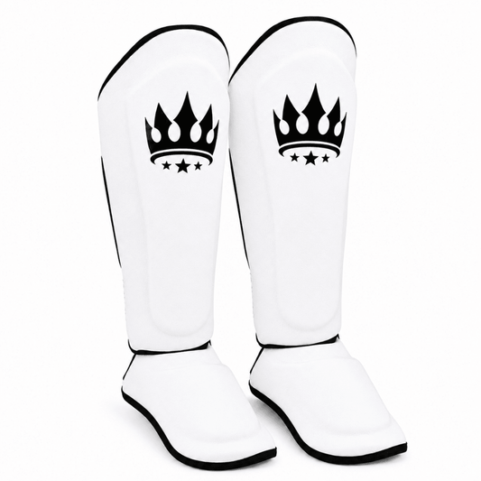 Playerz SparTech Shin Guards - White/Black