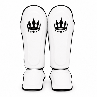 Playerz SparTech Shin Guards - White/Black