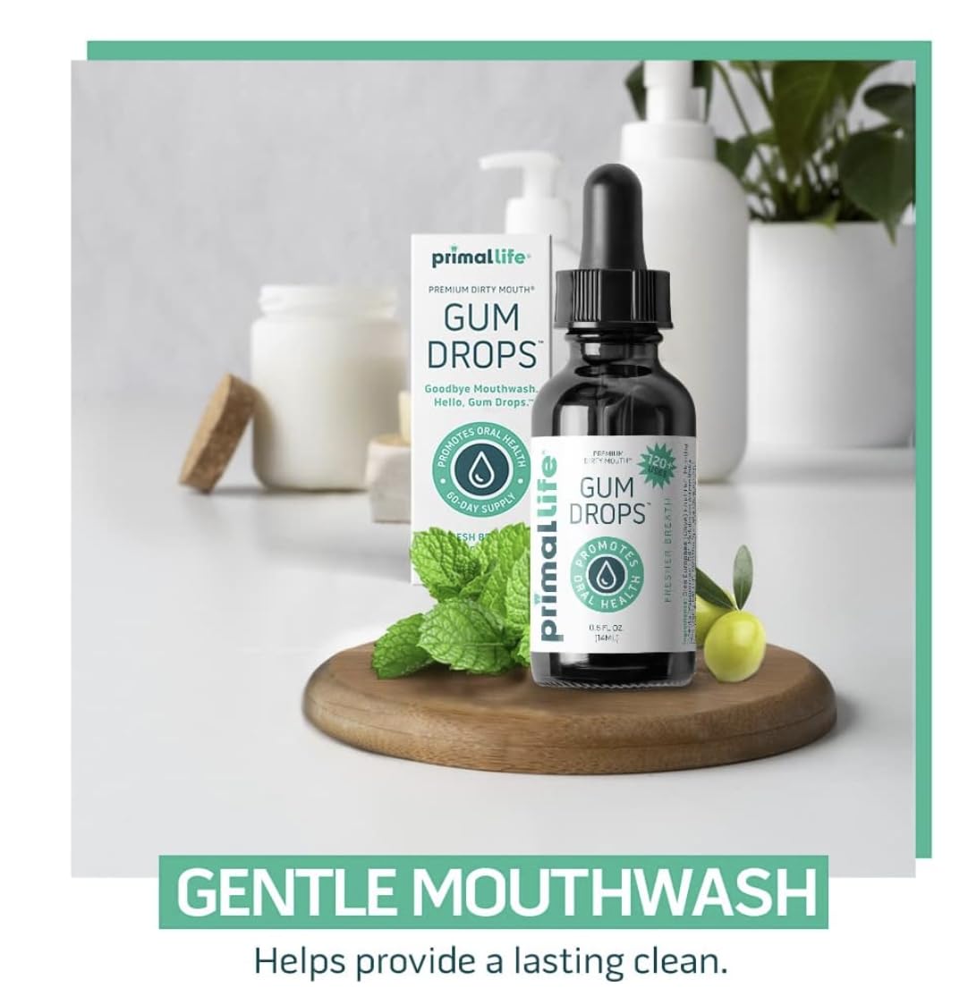 Primal Life Organics Dirty Mouth Gum Serum & Toothpowder – Spearmint, 1 oz