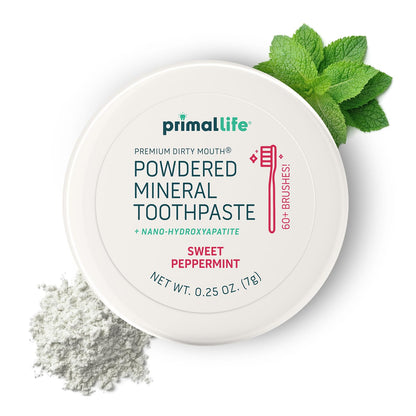 Primal Life Organics Dirty Mouth Toothpowder – Vegan & Organic, 0.25 oz