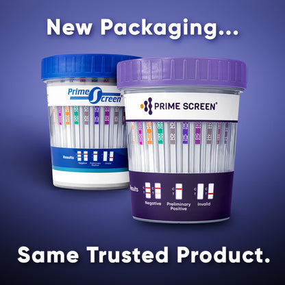 Prime Screen Urine Drug Test Cup 16-Panel Kit – 25 Pack (AMP, BAR, BUP, BZO, COC, mAMP, MDMA, MOP/OPI, MTD, OXY, PCP, THC, ETG, FTY, TRA, K2) – CDOA-9165EFTK