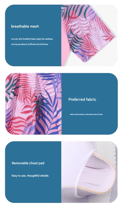 Printed Two-Piece Swim Skirt Set