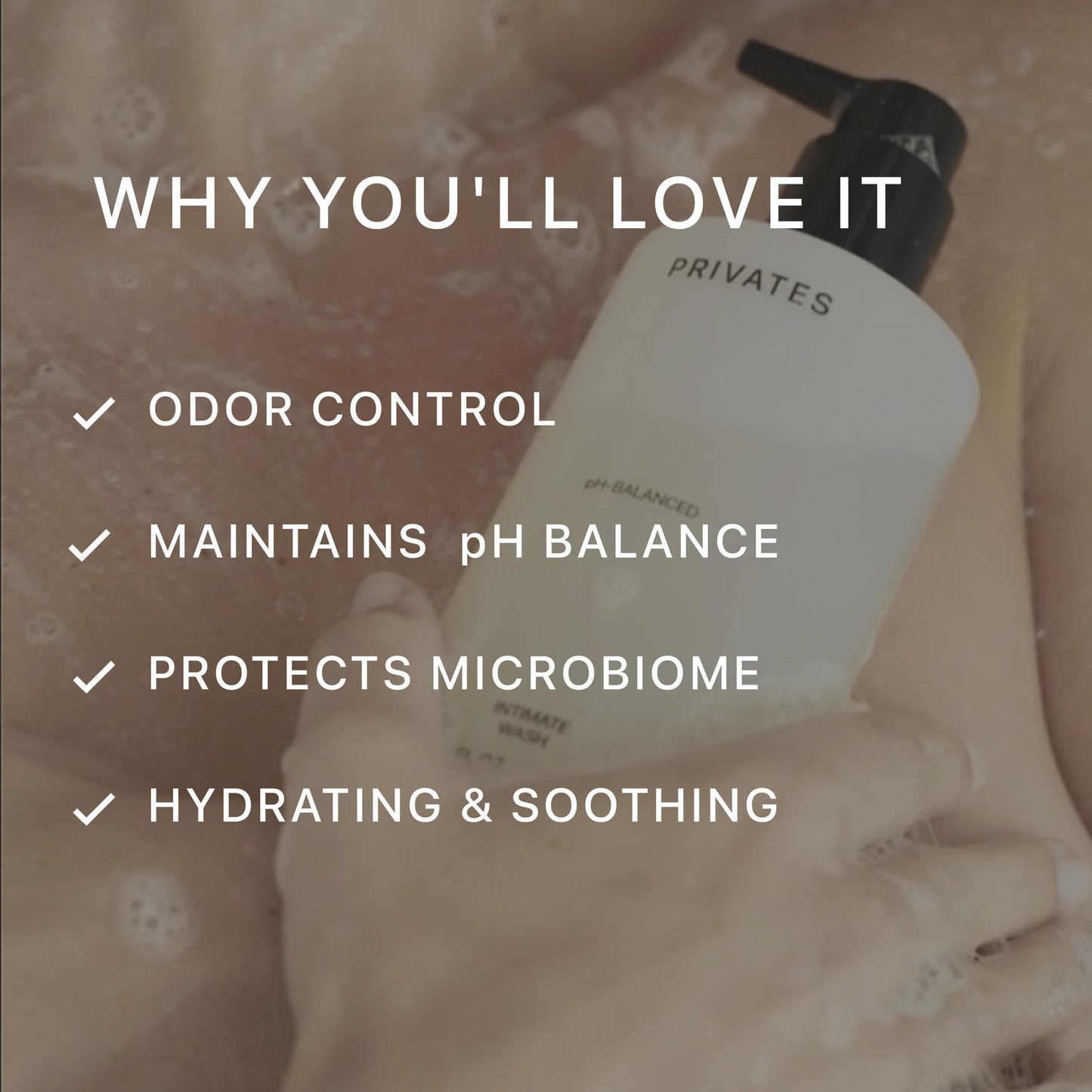 PRIVATES pH-Balanced Intimate Wash - Fragrance-Free, Gender-Neutral, 10 oz