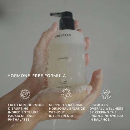 PRIVATES pH-Balanced Intimate Wash - Fragrance-Free, Gender-Neutral, 10 oz