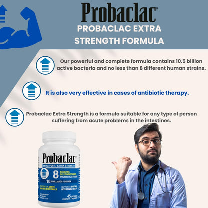 Probaclac Extra Strength Formula - Multistrain Probiotic & Lactic Ferment Complex