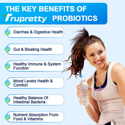 Probiotics for Women & Men | 200 Billion CFUs, 12 Strains | Daily Probiotic with 3 Prebiotics | Shelf-Stable & Vegan, 60 Caps