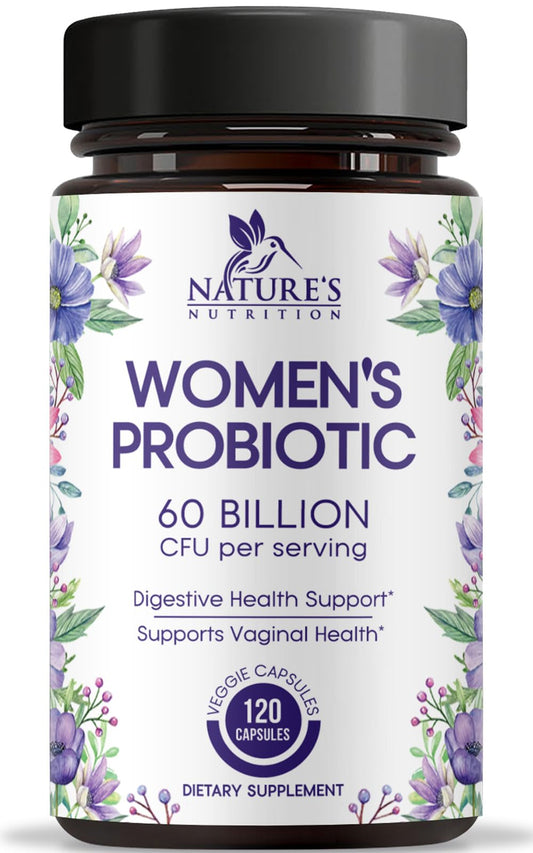 Probiotics for Women's Digestive Health - 60B CFU, 16 Strains | Cranberry & D-Mannose | 120 Capsules | Made in USA