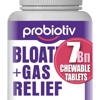 Probiotiv Gas & Bloating Support — 7B CFU Chewable Probiotics for Gut Comfort