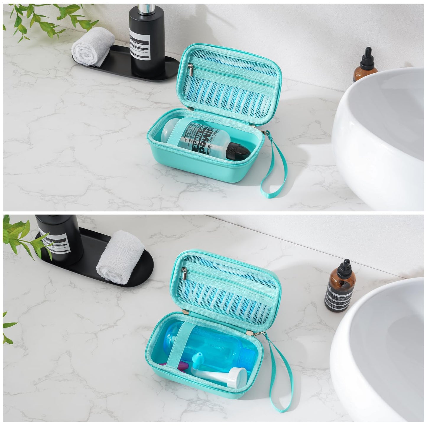 ProCase Travel Case for NeilMed Sinus Rinse Packets – Turquoise, Waterproof & Shockproof