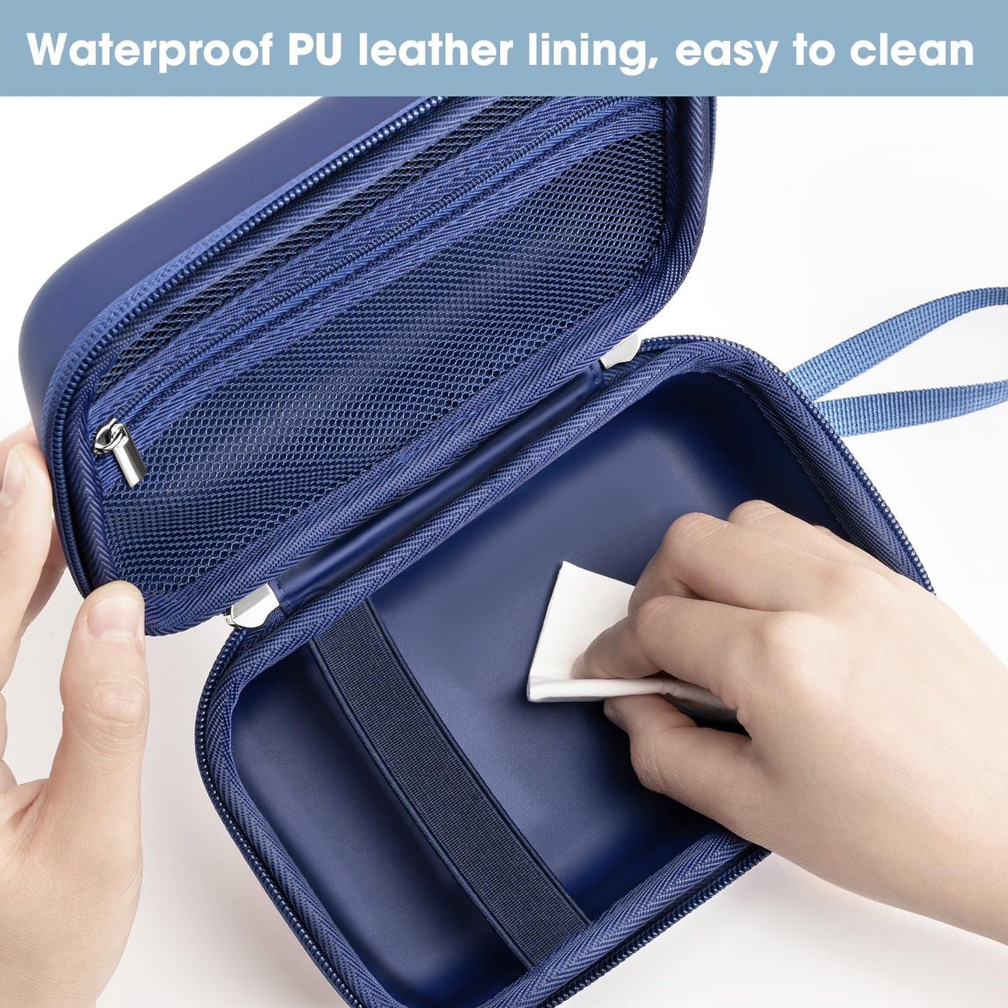 ProCase Travel Case for NeilMed Sinus Rinse Packets | Portable Neti Pot & Nasal Wash Kit – Navy
