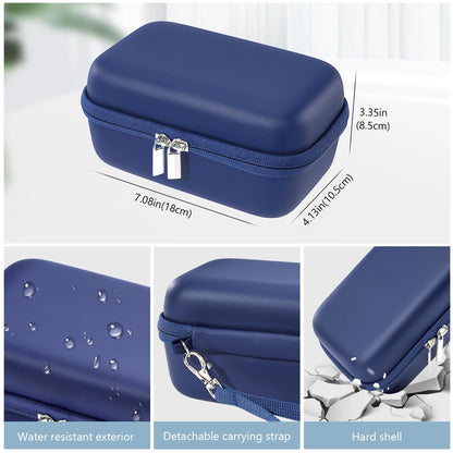 ProCase Travel Case for NeilMed Sinus Rinse Packets | Portable Neti Pot & Nasal Wash Kit – Navy