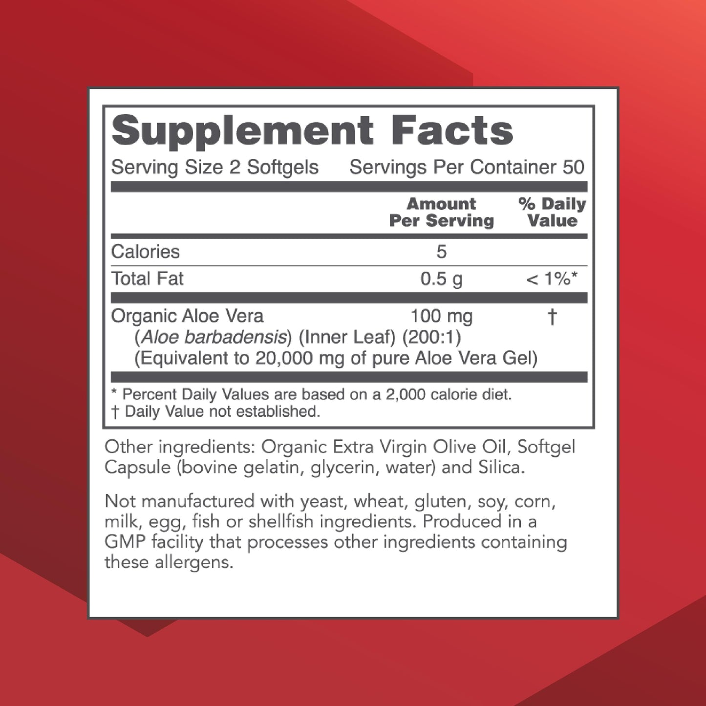 Protocol Aloe Vera Gels - Digestive Supplement* with GAGs - 100 Softgels | Non-GMO & Halal