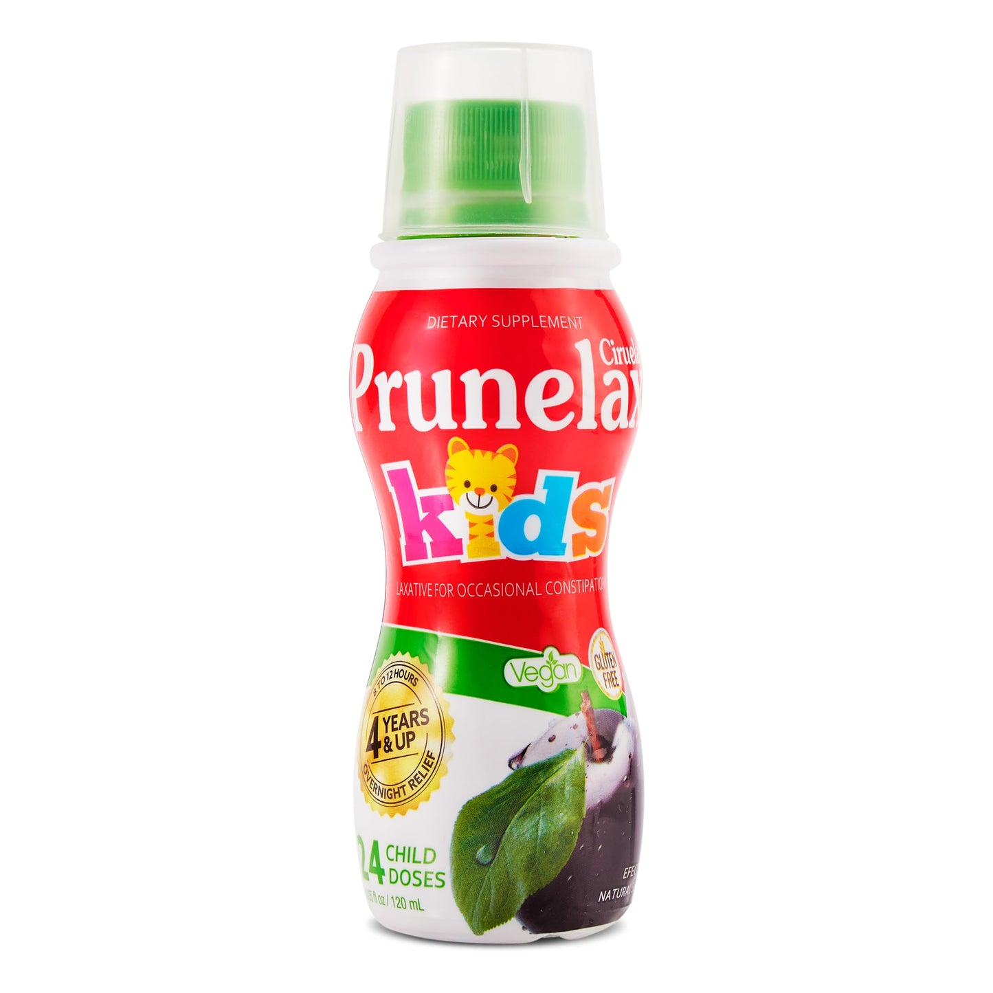 Prunelax Ciruelax Regular Strength Kids Liquid Laxative – Overnight Relief, Senna, Vegan & Gluten-Free