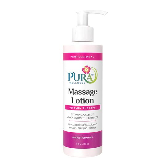 لوشن المساج العلاجي PURA 1st - خالٍ من العطر 8 أوقية للعلاج الطبيعي