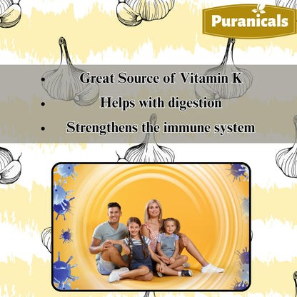 Puranicals Garlic Premium 320 Capsules – Non-GMO, Gluten Free | 900 mg/serving
