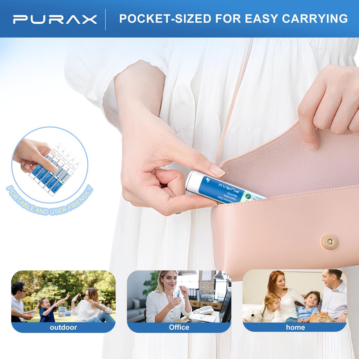 PURAX Saline Solution 0.9% | Pre-Mixed Nasal Rinse, 15x20ml Ampoules