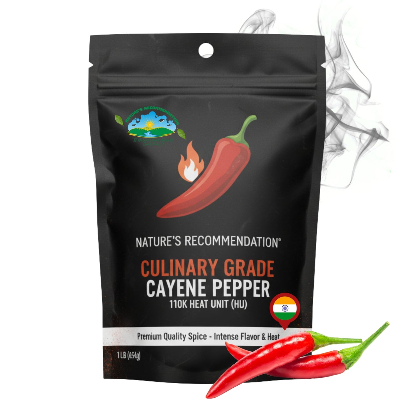 Pure Heat Indian Cayenne Pepper Powder 1 lb – 110k HU, Gluten Free, Vegan | Sweet Sunnah