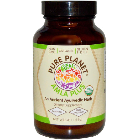 PURE PLANET Amla-C Plus in polvere biologico 114 g - Vitamina C biologica USDA