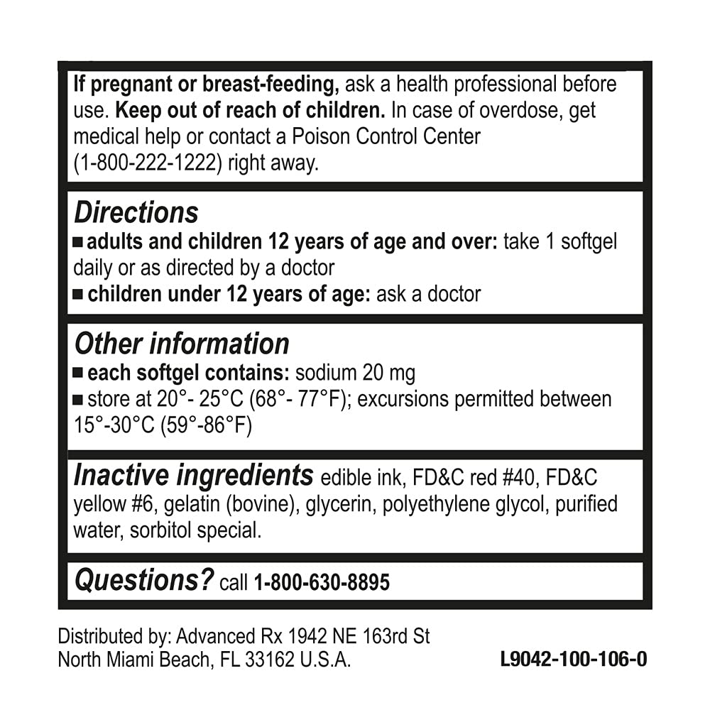 Puregen Labs Docusate Sodium 250mg Stool Softener Laxative | 100 Softgels | Gentle Constipation Relief | Extra Strength | Stimulant Free