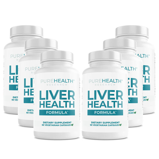 PureHealth Research Liver Health Detox & Cleanse Supplement – Artichoke, Milk Thistle & Dandelion | 360 Capsules