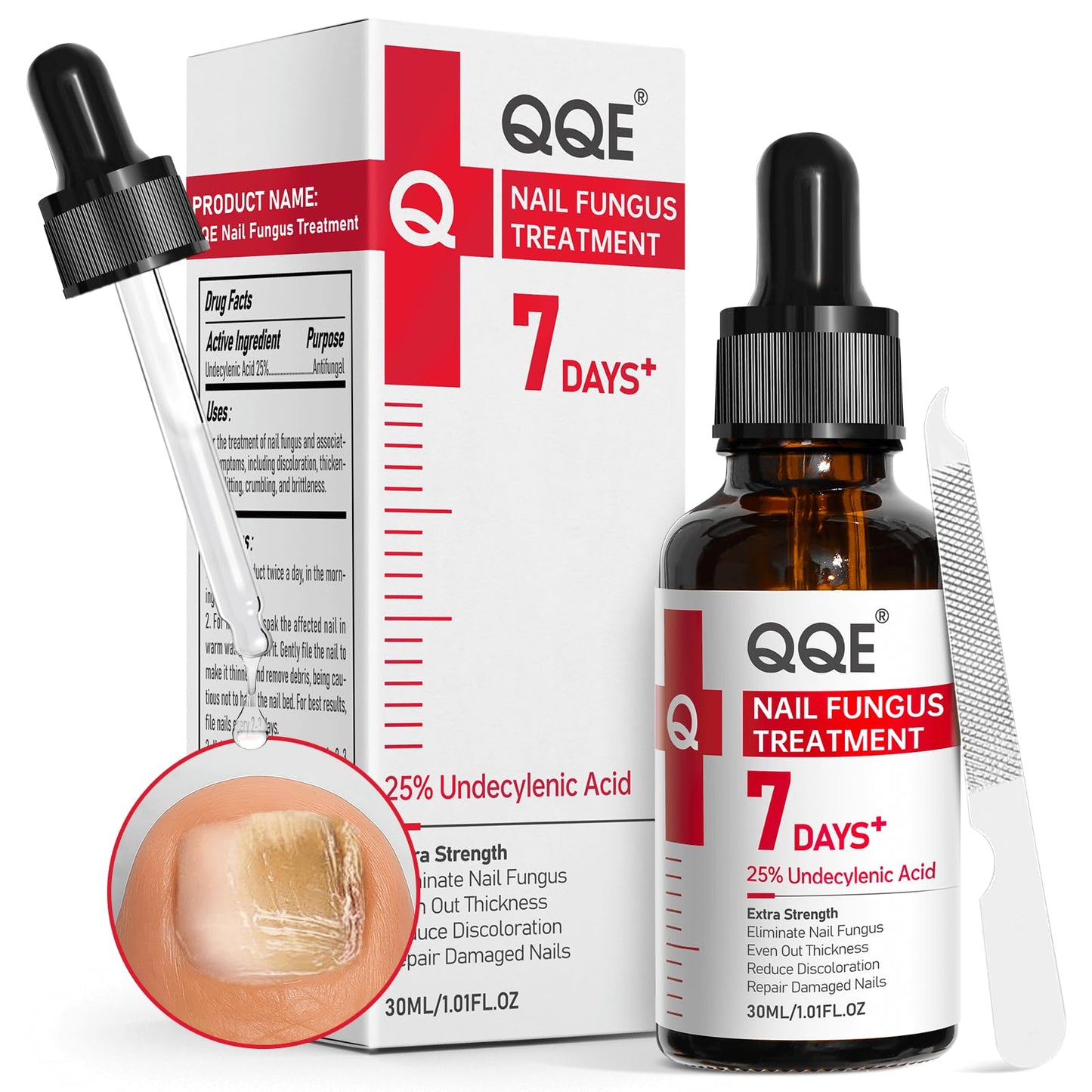 QQE Nail Fungus Treatment Extra Strength - 25% Undecylenic Acid