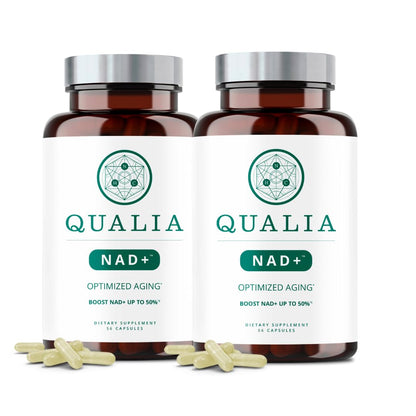 Qualia NAD Supplement — Clinically Proven NAD+ Boost to 67% | Elite NAD+ Formula