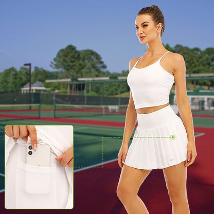 Quick Drying Pleated Tennis Skirt UPF 100