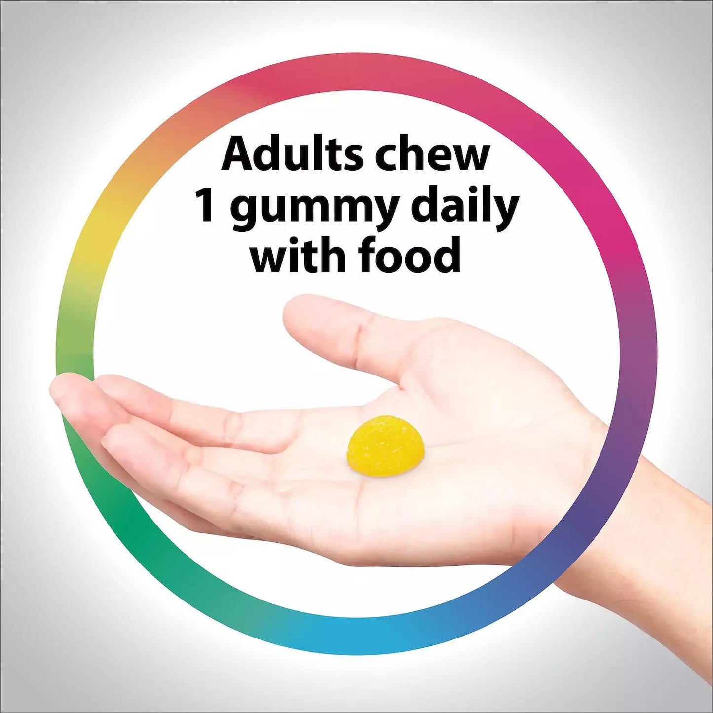 Rainbow Light Sunny Gummies Vitamin D3 1000 IU – Supports Bones, Muscles & Immunity | Gluten-Free, Soy-Free, Sour Lemon 50 Gummies