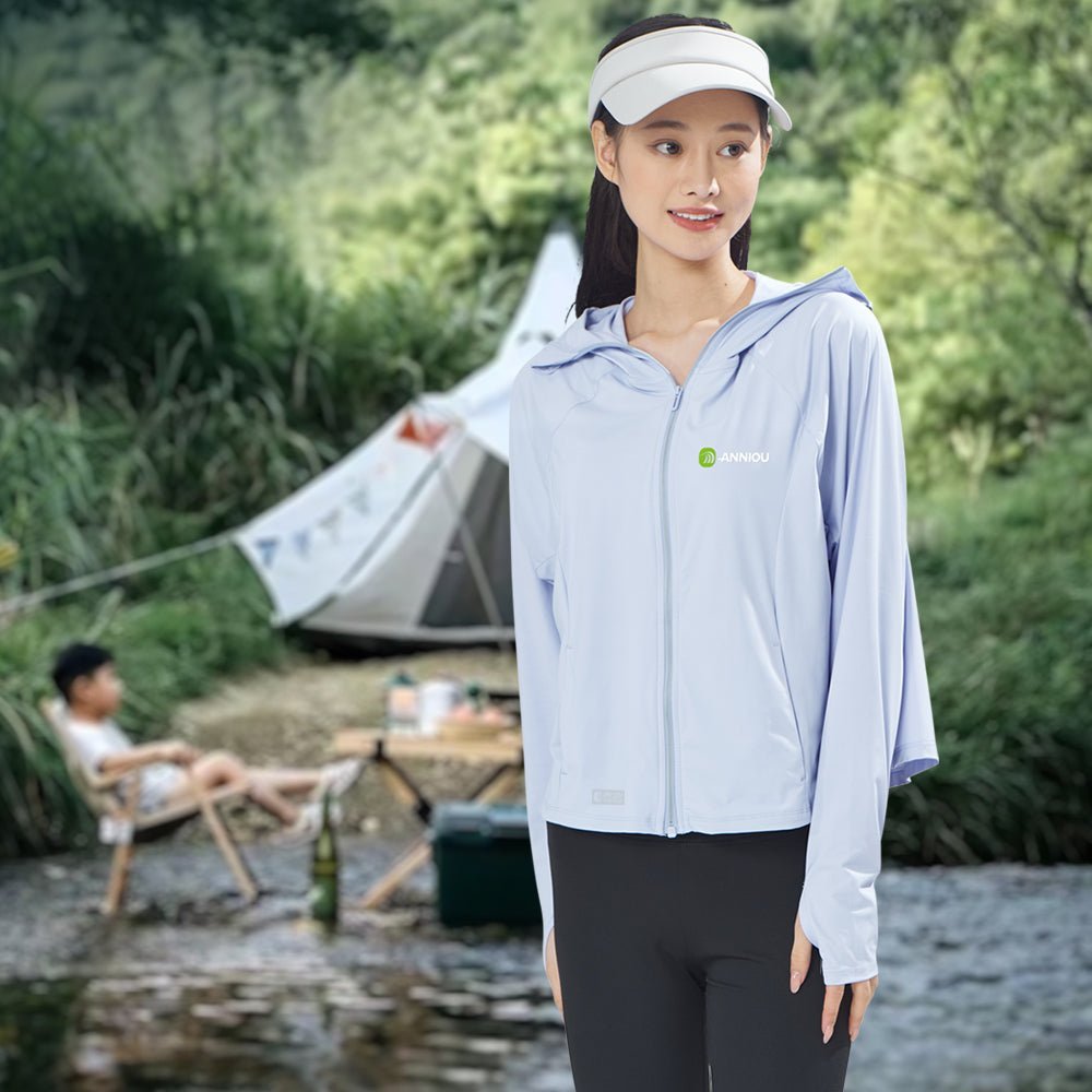 Raw Yarn Hooded Sun Protection Jacket