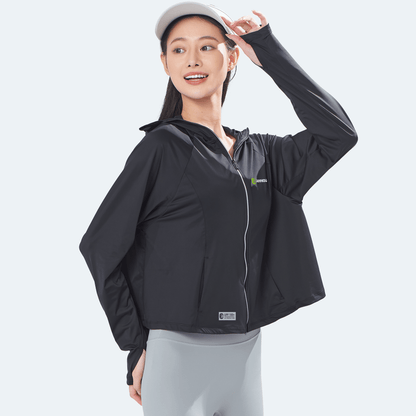 Raw Yarn Hooded Sun Protection Jacket