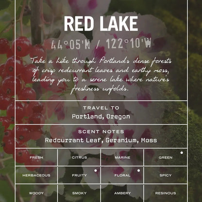 Red Lake Scented Candle - HealVia LimitedHealVia LimitedRed Lake Scented Candle