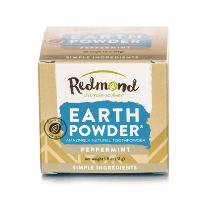 Redmond Earthpowder – All Natural Tooth & Gum Powder with Bentonite Clay & Peppermint