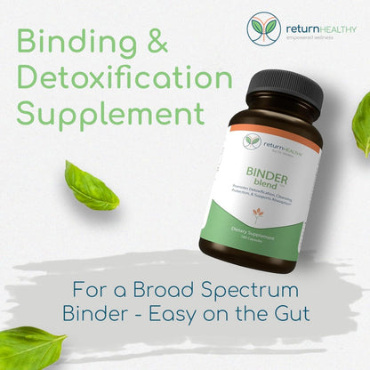Return Healthy Binder Blend – Toxin Binder Detox Capsules for a Healthy Gut (3-Pack, 180 Capsules)