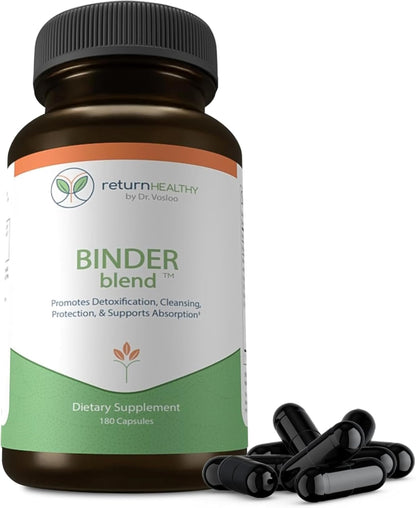Return Healthy Binder Blend – Toxin Binder Detox Capsules for a Healthy Gut (3-Pack, 180 Capsules)