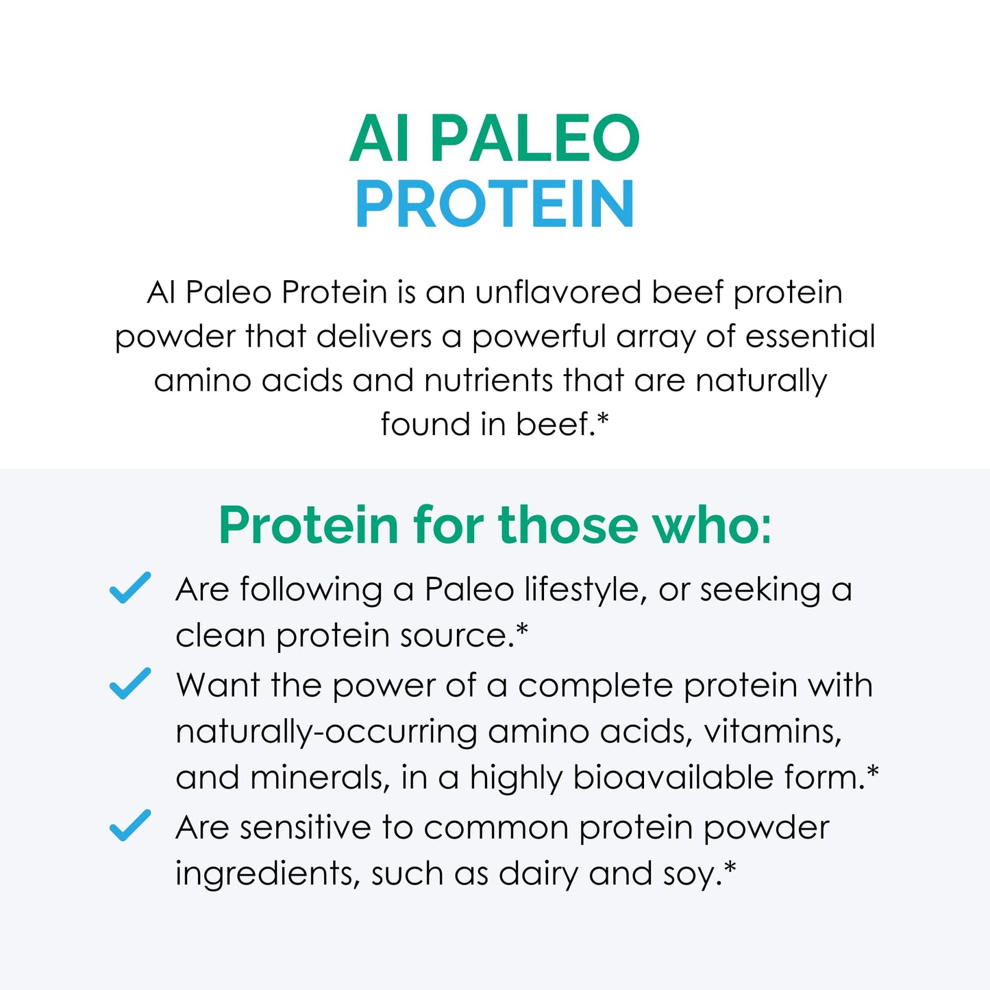 Rootcology AI Paleo Protein by Dr. Izabella Wentz | Unflavored Beef Protein Powder, 26 g per Serving