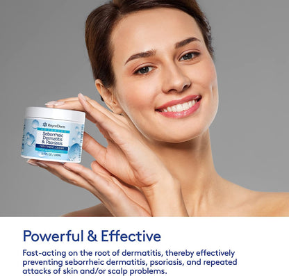 Roycederm Seborrheic Dermatitis Cream – Scalp Treatment for Psoriasis, Dandruff & Dry Scalp
