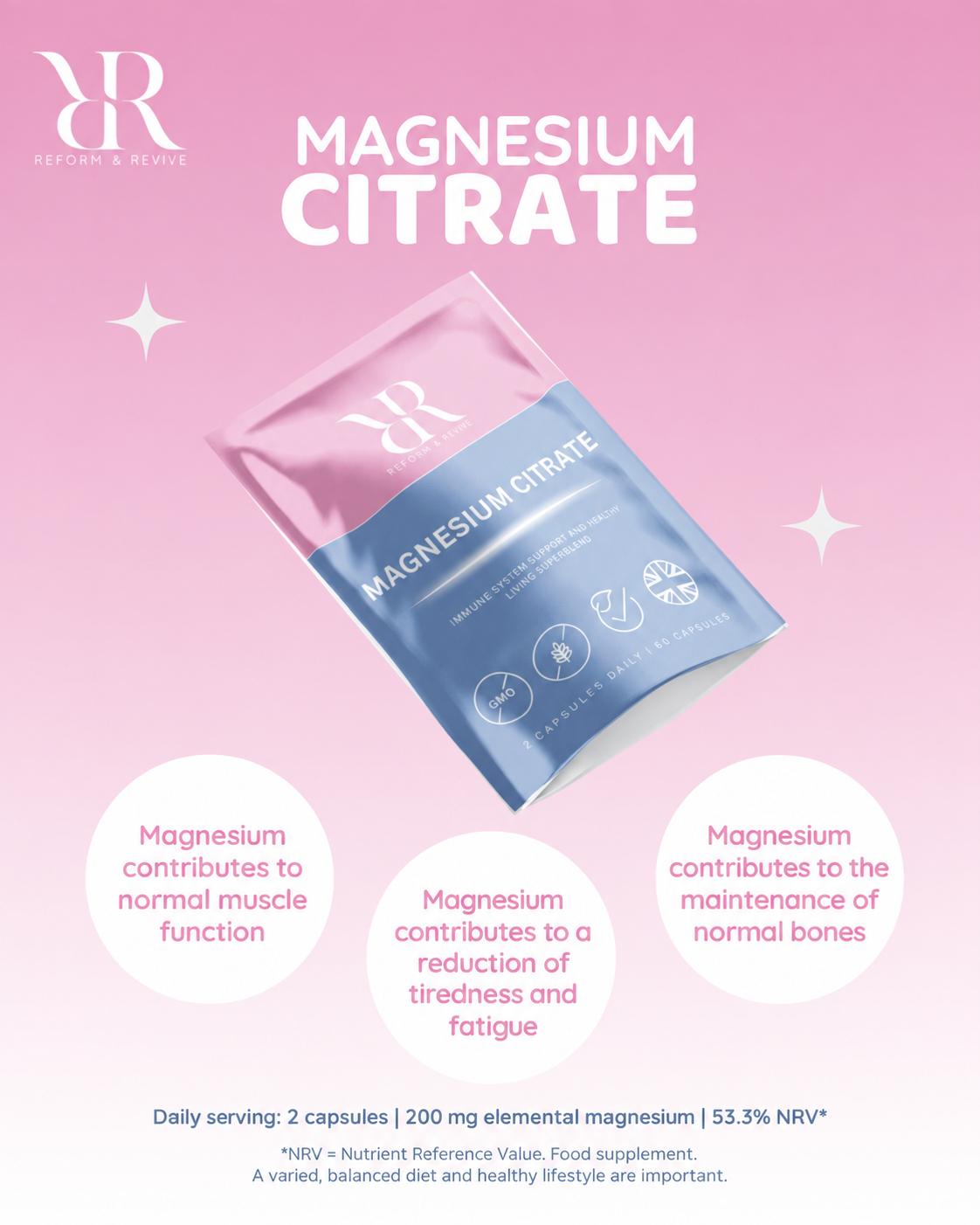 Magnesium Citrate+ | 60 Capsules
