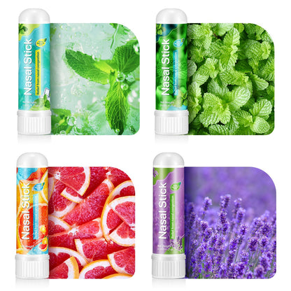 Ruduwu 8 Pack Nasal Stick | Natural Inhaler for Quick Refresh & Focus